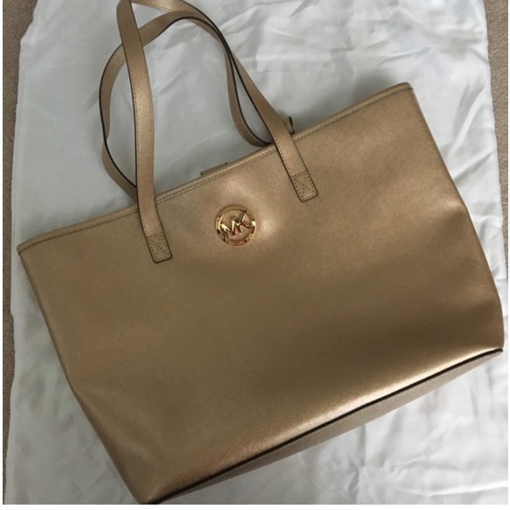 Michael Kors | Gold Jet Set Tote Bag